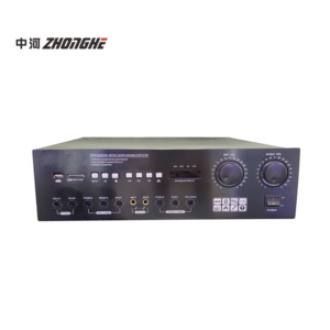 Amplificateur de karaoké Bluetooth KM-5100 2x100W/8Ω, design élégant, amplificateur de mixage audio double canal pour soirées à domicile et KTV - Product Image 1