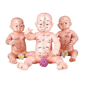 แบบจำลองการนวดเด็ก ตุ๊กตาเด็กเสมือนจริง วัสดุพีวีซี จุดฝังเข็มสำหรับฝึกสอนและการสาธิต - Product Image 5