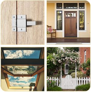 Porta in lega di alluminio <span class=keywords><strong>bianco</strong></span> porta tirare automatico rimbalzo molla chiavistello porta sicurezza fermo porta - Product Image 5