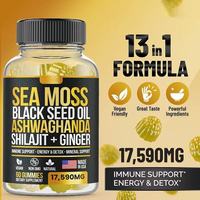 Gummies Énergétiques OEM Himalaya Shilajit, Supplément d'Algues Marines pour Adultes, Végétalien, Halal, Sans Gluten, Soutien Immunitaire, Santé Digestive