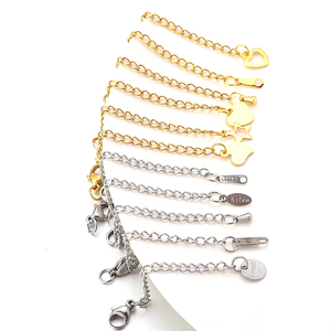 Catene di Prolunga in Acciaio <span class=keywords><strong>per</strong></span> Collane, Bracciali e Cavigliere con <span class=keywords><strong>Chiusura</strong></span> a Moschettone <span class=keywords><strong>per</strong></span> Creazione di Gioielli - Product Image 4