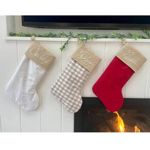 Sacchetti Regalo Personalizzati con Nastro, Decorazioni Natalizie, Sacchi per Sublimazione, Sacchi Natalizi Tartan all'Ingrosso, Sacchi di Babbo <span class=keywords><strong>Natale</strong></span>, Sacchetti Natalizi per le Feste - Product Image 6