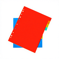 Feuilles de séparation en plastique A4 à 11 trous, séparateurs de classeur colorés, fabricant
