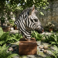 Sculpture sur bois de cheval, objet décoratif, cadeau d'anniversaire, produits sculptés à la main, figurine artisanale en bois, personnalisable