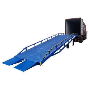 Rampe de chargement mobile robuste 10t 6t pour camions, rampe de quai hydraulique pour entrepôt - Product Image 1