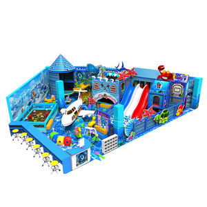 Aire de jeux d'intérieur pour enfants, terrain de jeux avec diapositives d'équipement, nouvelle collection, château Sale - Product Image 4