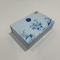 Cartelle Personalizzate in Stile Cinese con Rivestimento in Spugna, Imballaggio Ecologico Monouso per Medicinali, Personalizzato Azzurro