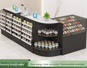 Bancone Cassa per Negozi al Dettaglio e Minimarket, Tavolo Cassa Combinabile Liberamente per Negozi - Product Image 5