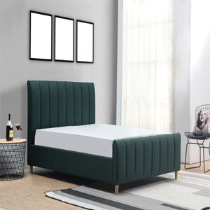 Cama Doble de Estilo Italiano de Lujo Ligero, Elegante Cama Tapizada para Dormitorio Principal, para Uso en Hoteles, Juego de Muebles para Dormitorio - Product Image 4