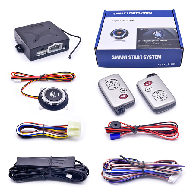 Car Smart Push Button Start System DLS-9008 Keyless Entry Remote Control Engine Start Stop PKE Kit
