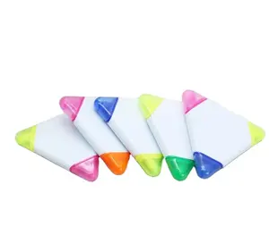 Adversting cheap triangle shape 3 in 1 highlighter marker for promotion