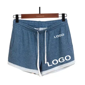 Casual Cotton Sweat Shorts für Frauen Sommer Elastic High Waist Lounge Shorts mit Taschen Workout Jogger Sport bekleidung weiblich