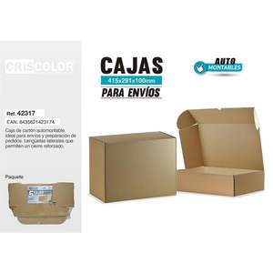 Cajas de Envío Rectangulares de Papel Kraft Reciclable, Tamaño 415X291X100MM, Solución de Embalaje Ecológica - Product Image 1