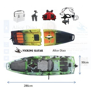 Kayak de pêche modulaire à double siège, professionnel, 4,21 m, pliable et détachable, pour 1 ou 2 personnes - Product Image 2