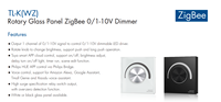 SKYDANCE AC100-240V ZigBee 0 -10V gradateurs contrôleur de lumière de panneau de verre rotatif contrôleur de LED pour TL-K de bande de LED de couleur unique (WZ)