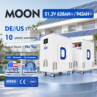 Sistem Penyimpanan Energi Surya Docan LFP Battery Pack MOON 51.2V 32kWh 48kWh Dengan Alat Pemadam Kebakaran Stok Eropa 628Ah 942Ah WiFi Siap Pakai