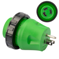 Adaptateur de générateur de camping-car S20 3 broches 15 Amp à 30 Amp avec connecteur de verrouillage, adaptateur de générateur de camping-car 5-15P à L5-30R 125 volts AC