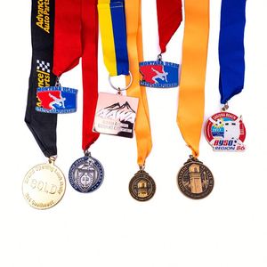 Concevez votre propre logo émail alliage de zinc 3D or argent prix Marathon gymnastique course personnalisé métal Sport médaille - Product Image 5