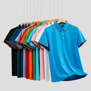 Custom Short Sleeve for Polo Shirt Anti-Wrinkle XL Polyester Golf Uniform Embroidery for Business Advertising Promotional