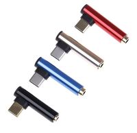 90-Grad-USB-Typ-C-Stecker auf 3,5-mm-Audio-Buchse Adapter Typ-C Kopfhörerbuchse für Mobiltelefon Tablet