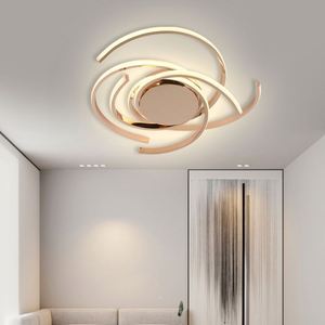 โคมไฟเพดาน LED อัจฉริยะ อะคริลิคโลหะ ดีไซน์ทันสมัย ติดตั้งแบบติดผนัง 68 วัตต์ ปรับความสว่างได้ พร้อมรีโมทคอนโทรล สำหรับห้องนั่งเล่นและห้องนอน - Product Image 5