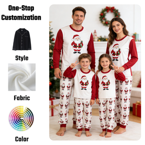Christmas Pajamas Family Matching Set Silky Santa - Women'<strong>s</strong> Sleepwear &amp; Family Christmas Pajamas for 2026 Holiday - Product Image 2