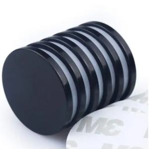 Dropshipping תמיכה בגודל מותאם אישית n35 n42 n45 n52 n52 קבוע אדמה נדירה אדמה שחור אפוקסי ציפוי דיסק מגנט עם דבק עצמי - Product Image 3