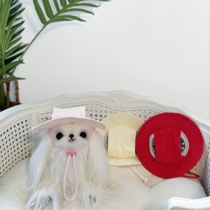 Trendige Outdoor-Haustierhüte: Dekorative Sonnenhüte für Französische Bulldoggen, Hundeleinen und neue, stilvolle Haustierhüte - Product Image 3