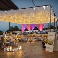 Lumière LED suspendue pour intérieur et extérieur, rideau de voile, bande lumineuse paysagère, CRI 90 élevé, 6000 Lumens, pour théâtre, mariage, décoration de fêtes