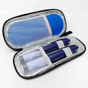 Sac isotherme pour insuline Oxford avec fermeture éclair et fonction de conservation de la fraîcheur, portable pour le transport de médicaments - Product Image 2