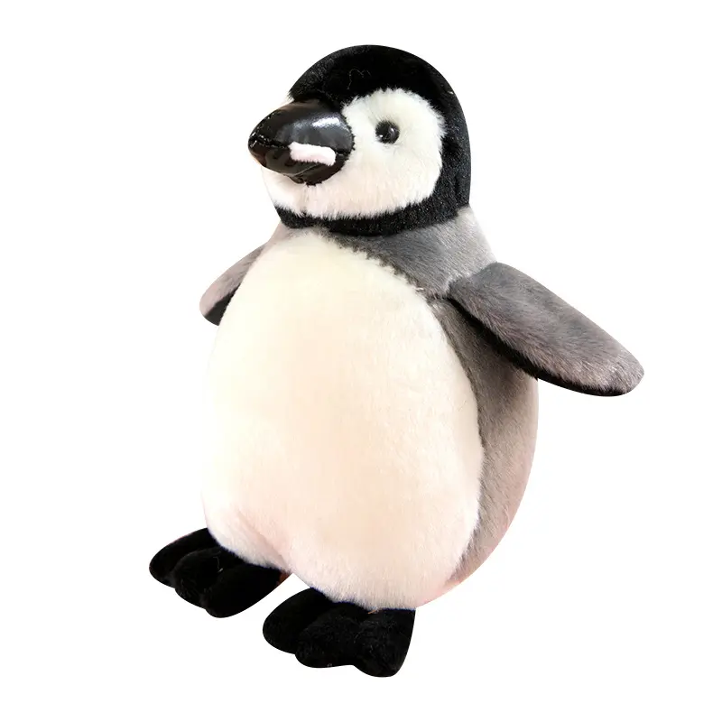 Pinguim de pelúcia 18-40cm, brinquedo de pelúcia macio realista, travesseiro de pelúcia para presente, máquina de garra