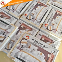 Parures de lit et housses de couette en microfibre haute densité, style dentelle brodée personnalisée, pour hôtels, mode Paris Turquie Afrique