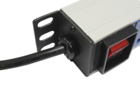PDU 1U 19 pouces pour montage en rack, multiprise 6 voies avec ports de charge USB, unité de distribution d'alimentation pour armoire de serveur