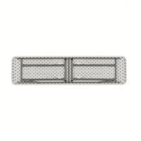 Table-banc pliable en plastique de 6 pieds, pliable en deux, robuste, portable, pour intérieur/extérieur, restauration, pique-nique, fête, événement