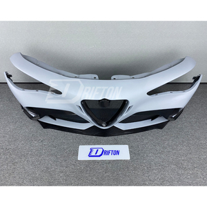 Parachoques Delantero de Fibra de Carbono Parcial GTAM 3K/6K/12K, Tejido Liso/Sarga/Forged, Nuevo para Alfa Romeo Giulia 2016-2023, Fijación con Tornillos, Protección UV - Product Image 3