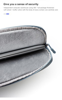 Léger antichoc épaissi doux velours housse de protection pour ordinateur portable sac 13 14 15 pouces Double fermeture éclair à la mode Mackbook