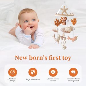 Ocean Nursery Mobile per ragazzi ragazze culla neutra Mobile cavalluccio marino meduse fatte <span class=keywords><strong>a</strong></span> <span class=keywords><strong>mano</strong></span> Baby Mobile per presepe - Product Image 6