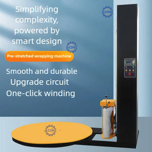 Machine d'emballage automatique de palettes à enroulement en un clic, machine d'emballage de palettes avec film transparent, machine d'emballage de palettes avec trou pour chariot élévateur - Product Image 2