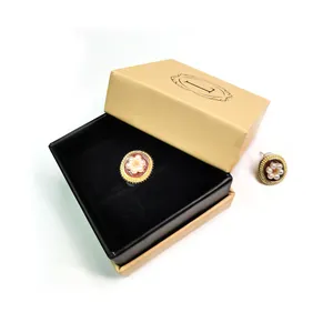 Custom Logo Gedrukt Ketting Earringsjewelry Doos Luxe Papier Ring Verpakking Gift Verpakking Sieraden Doos