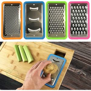 Juego de tabla de cortar de bambú, tabla de cortar de encimera de cocina con cuatro recipientes de plástico - Product Image 4