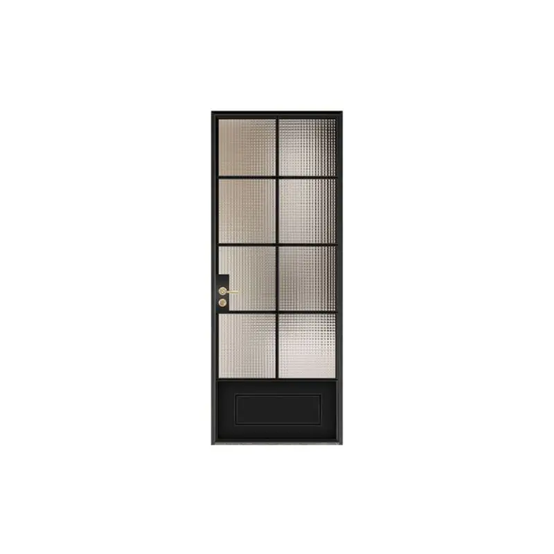 ประตูย่างฝรั่งเศสสำหรับประตูสีดำกรอบบางเฉียบประตูดีไซน์ภายนอกพรีม่าโอดม