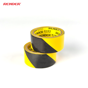 <span class=keywords><strong>Meilleur</strong></span> prix Chine haute qualité noir jaune rayé avertissement de danger PVC marquage au sol ruban de masquage <span class=keywords><strong>45mm</strong></span> * 13m matériaux d'isolation - Product Image 3