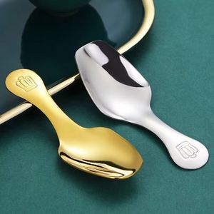 Cuillères à thé couronne en acier inoxydable 304 en gros, mini-cuillères doseuses pour thé en vrac, assaisonnements, salons de thé, accessoires de cuisine - Product Image 4