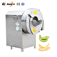 300 kg/uur plantainchipsmachine, bananen snijmachine, groentesnijmachine, industriële groentesnijder, aardappelsnijder