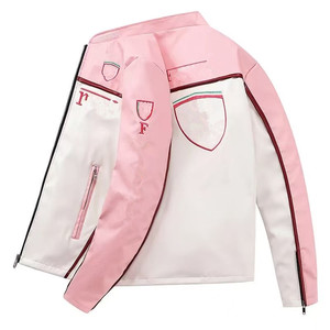 Racing Suit Motorcycle Go Kart Motorcycle PU Customizable logo Top <strong>Ferraris</strong> Fashion Casual Outdoor <strong>F1</strong> Team <strong>Jacket</strong> - Product Image 1