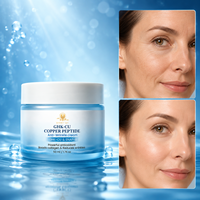 Crème Hydratante OEM ODM au Cuivre Peptidique GHK-Cu et Acide Hyaluronique SNAP-8 pour le Visage et le Cou – Soin Lissant – Vente au Détail
