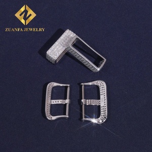 Accesorios de Reloj de Joyería de Moda para Hombre, Hip Hop, Plata 925, Certificado GRA, Probador de Diamantes, Cierres de Reloj de Moissanita - Product Image 5