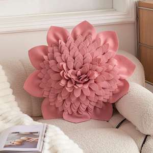 Housse de <span class=keywords><strong>coussin</strong></span> imprimée de fleurs 3D Oreiller personnalisé en velours de haute qualité <span class=keywords><strong>Coussin</strong></span> décoratif de vacances de Noël - Product Image 4