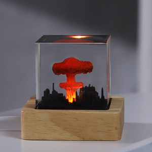 Lámpara Nocturna de Resina Epoxi con Modelo de Bomba Atómica de Dibujos Animados, Nube de Humo de Explosión Nuclear, Decoración para Dormitorio y Sala de Estar - Product Image 4