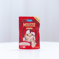 Purée de viande en mousse, nourriture humide en sachets pour chat adulte, incontournable pour les familles d'animaux